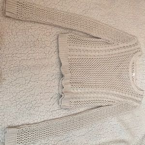 Creme knitted Aeropostale sweater